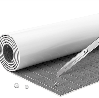 Grey Woowave EVA Bootsdeck-Blattbrett Yachtzubehör 5MM Schaumdecking Fußbodenmatten mit Selbstklebstoff