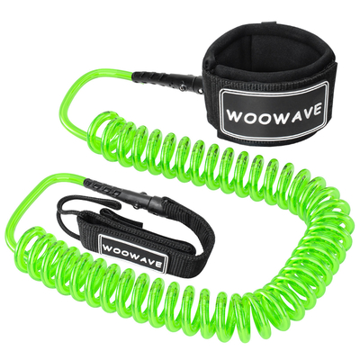 10' Coiled Leash Woowaves Schlüssel Tasche Design für Erwachsene Surfen Boarding Sicherheit