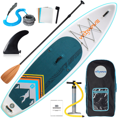 Stand-up-Surf-Race-Board 11'6&quot; aufblasbares Paddle-Board mit Pumpe und 10kg Gewicht