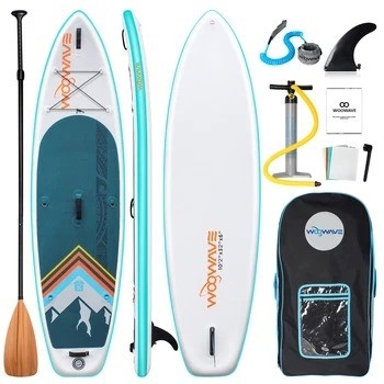10'2' Woowave End Body Board für Seen Flüsse Surf Leash und Pumpe Zubehör enthalten