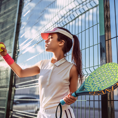 Paddelform Runde Form Woowave Design OEM Kohlenstofffaser Padel Schläger für Sport