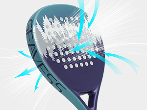 12.1oz Karbonfaser Padel-Tennis-Schläger mit EVA-Speicher-Flex-Schaum-Kern und Schaum-Griff