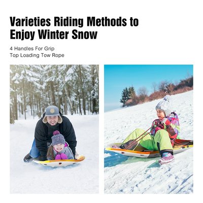 XPE EPS HDPE Schneeschlitten für Unisex Kinder Erwachsene Anpassbares Logo 2 Griffe und Seil