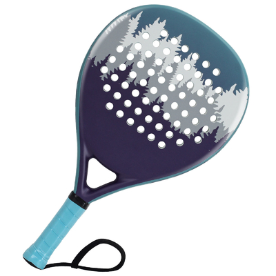 WOOWAVE Profi-Kohlenstofffaser Custom EVA Memory Core Soft Beach Tennis Schläger Blauer Padel