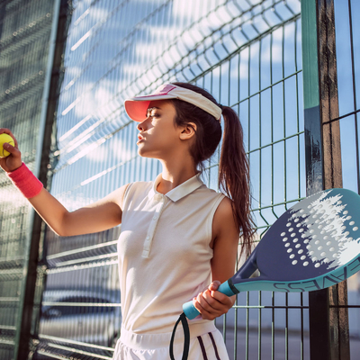 WOOWAVE Profi-Kohlenstofffaser Custom EVA Memory Core Soft Beach Tennis Schläger Blauer Padel