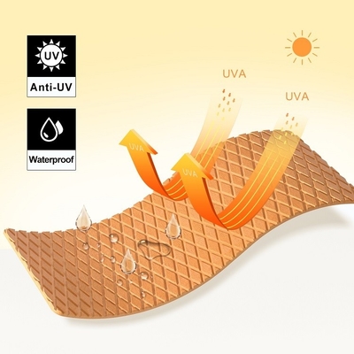 WOOWAVE 4 Packung Schiebefeste Traktionspolster EVA Schiebefeste Schaumpolster Deck Grip Mat mit 3M Kleber Braun