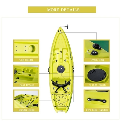 2.1-3m Länge Rotomolded Kayak Hergestellt von WOOWAVE LLDPE/HDPE Material
