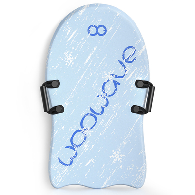 Blaue Schneeschlitten mit zwei Griffe Leichtgewicht und robust PE-Kerndesign