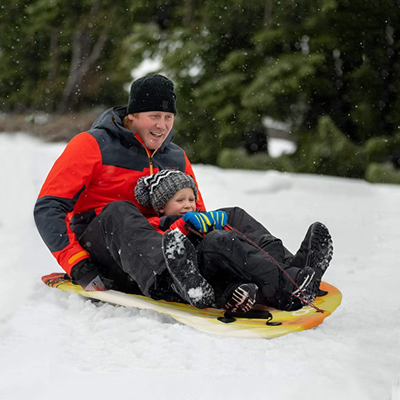Erleben Sie die Freude am Schnee mit Woowave Lightweight PE Core Foam Sled Kids Snowboard