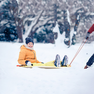 Erleben Sie die Freude am Schnee mit Woowave Lightweight PE Core Foam Sled Kids Snowboard