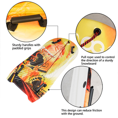 Erleben Sie die Freude am Schnee mit Woowave Lightweight PE Core Foam Sled Kids Snowboard