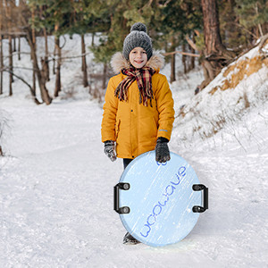 Maßgeschneiderte 21 'Runde Schneeschuhe für blauen Schnee Sport Woowave OEM
