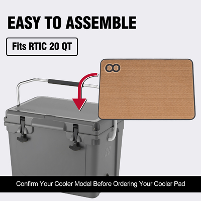 Graue Holzfarbe Custom Marine EVA Schaumkocher Traktionspad für Cooler Box Mat Camping