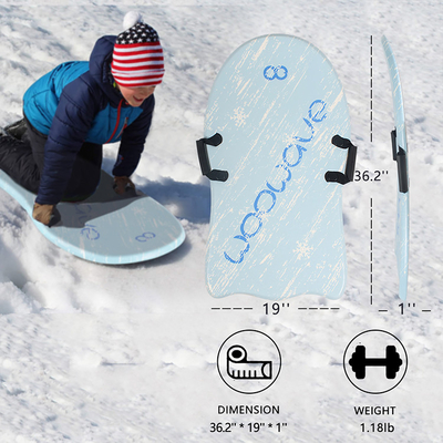 Schnee-Schlitten mit Bremse und Semi-Ellipse-Schnee-Scooter