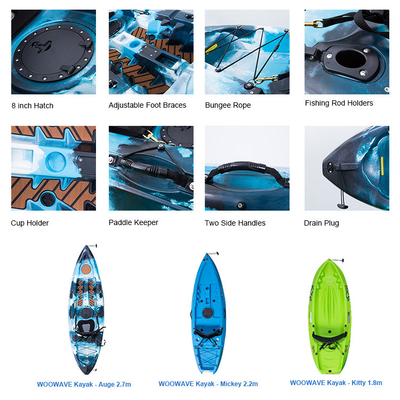 Professionelle Drop Stitch Kanu Kajak Fußpedal zum Angeln 42kgs/93lbs 396*84*40cm