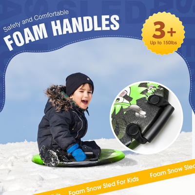 21 Zoll Woowave-Schaum-Super-Leichtgewicht-Ski mit PE-Kern und 2 geformten weichen Griffgriffe