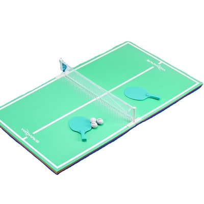 Schwimmbecken Tischtennis mit EVA-Tisch-Teller in grüner Farbe