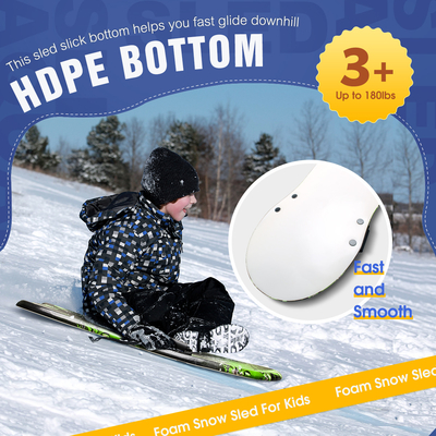 Rider Gewicht 180-200lbs 36 Zoll Langlebiger XPE Schaumschnee Schlitten für Winter Outdoor Sport