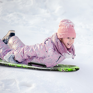Rider Gewicht 180-200lbs 36 Zoll Langlebiger XPE Schaumschnee Schlitten für Winter Outdoor Sport