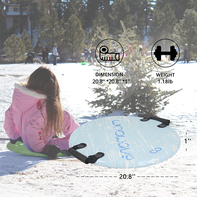 Green PE Foam Core 21 Zoll rundes Snowboard für Kinder im Winter