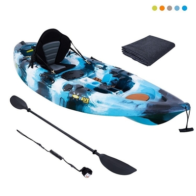 130 kg/287 lbs Ladekapazität WOOWAVE 2,7 m Kunststoff-Ozean-Kanoe/Kayak für Seen Flüsse