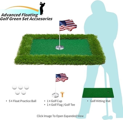 Verwandeln Sie Ihren Pool in einen Golfplatz mit Woowave EVA Floating Green Mat Game Set