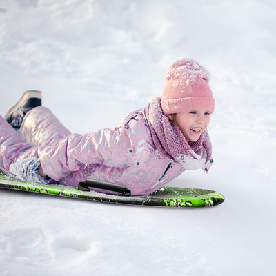 Schneeschlitten mit Handgriff und benutzerdefinierter Farbe leicht zu tragen HDPE Boden 36 Zoll PE Schaumkern