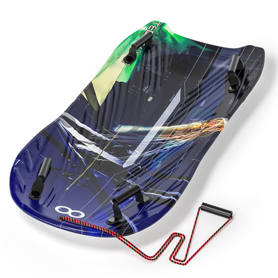EPS-Kern-Schnee-Schlitten für Erwachsene zum Winterskifahren Kunststoff-Schnee-Board mit Griff-Zugseil