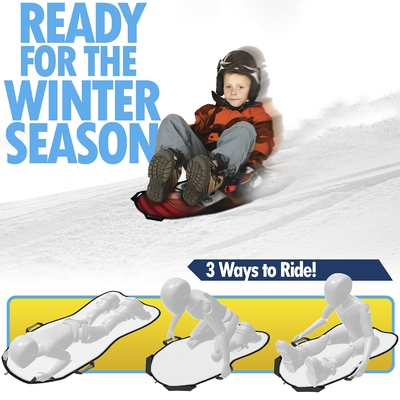 Custom 45 Zoll Winter Schaum Schlitten Weiches Kunststoff Schlittenbrett für Schneegeister