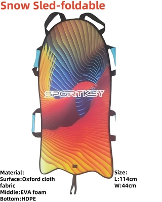 Logospezifisches Logo- Woowave 2024 Roll-up Flexible Schneeschlittenmatte für Fliegendes Snowboarden