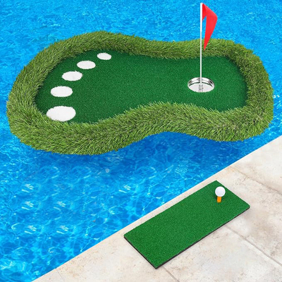 Golfmatte für das Wassersporttraining mit schwimmendem Design und Seidenbilddruck