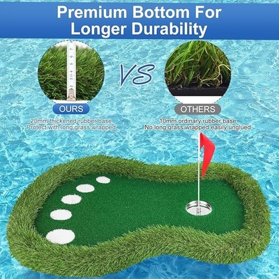Golfmatte für das Wassersporttraining mit schwimmendem Design und Seidenbilddruck