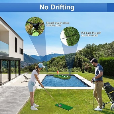 Golfmatte für das Wassersporttraining mit schwimmendem Design und Seidenbilddruck
