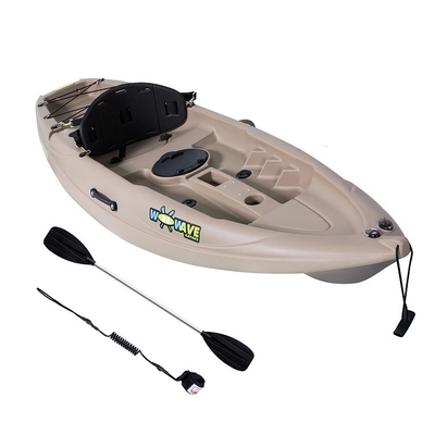 Max Paddler 1 Woowave Rotomolded Boot Fischerkajak mit Paddeln LLDPE Rumpfmaterial