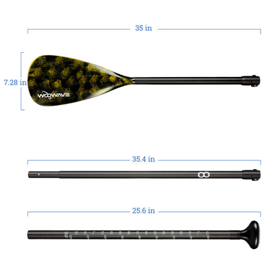 Leichtgewicht und langlebig 0,98 kg/2,16 lbs Fischerpaddel Board für Stand Up Paddel
