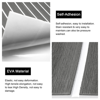 Brushed EVA Composite Decking für Marine Yacht Outdoor Bodenmatte unter 10 mm Dicke