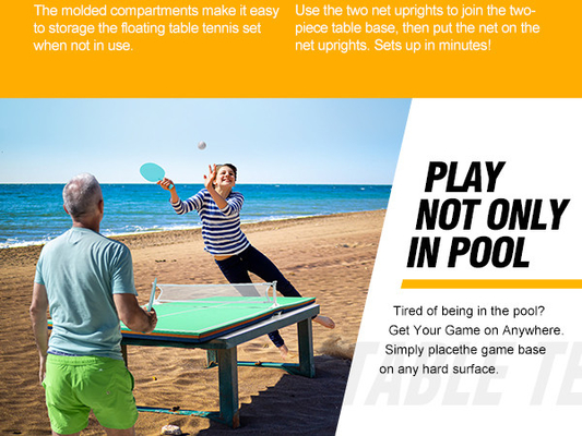 EVA Schwimmbad-Tennis-Set für Pool Strand-Wasserparty Sport-Spiel bewegliche Stil