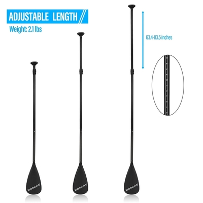 3-teiliges Woowave Aluminium aufblasbares Supp Paddle mit leichtem und verstellbarem Design