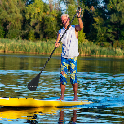 3-teiliges Woowave Aluminium aufblasbares Supp Paddle mit leichtem und verstellbarem Design