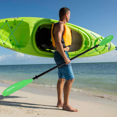Silk Logo 2 Abschnitte Aluminium Glasfaser Leichtgewicht Paddling Kajak Paddle von Woowave