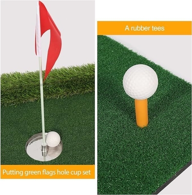 Pool-Golf-Spiele Schwimmbad-Golf Grün für Pool Grünes Zubehör 1*Edelstahl-Lochbecher