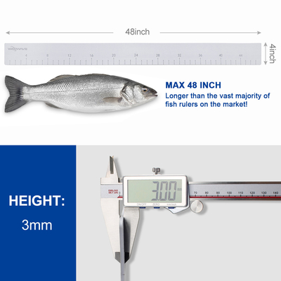 Handline Fischen WOOWAVE EVA Fischherrscher Schaum Rollen Klebstoff Fisch Messung für den Ozean