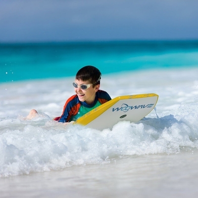 Weiches Surfbrett für Unterhaltung im Wasser Fahrer Größe 1m-4m 60cm-120cm Gelb Abenteuer