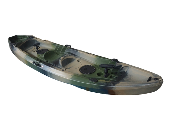 Lastkapazität 300 kg/661 lbs Militär Grün Tandem Kajak für Seen Flüsse Fischen Woowave