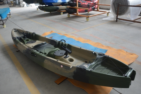 Lastkapazität 300 kg/661 lbs Militär Grün Tandem Kajak für Seen Flüsse Fischen Woowave