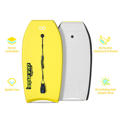 Faltbare Leine Plug WOOWAVE Leichtgewicht 2,14lbs Surfbrett mit Brett Breite 20,9 Zoll