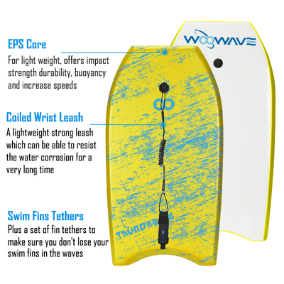 Leichtgewicht 36 Zoll Surfboard Bodyboard mit 1,17 Pfund Gewicht und bis zu 65 Pfund Tragfähigkeit