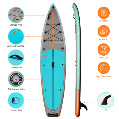 Leichtgewicht 11'6&quot; X31'5&quot; X6&quot; Bodyboard mit Surf Leash und Paddle Board kundenspezifische Farbe