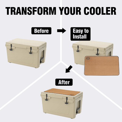24 Zoll Klebstoff aus Teakholz Weichschaum EVA Mat für RTIC 45 Cooler Pad Multifunktionsdesign