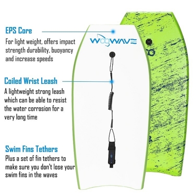 Kinder EVA Surf Bodyboard mit Leash Rider Höhe 4'5'7' 120cm-170cm Custom Design